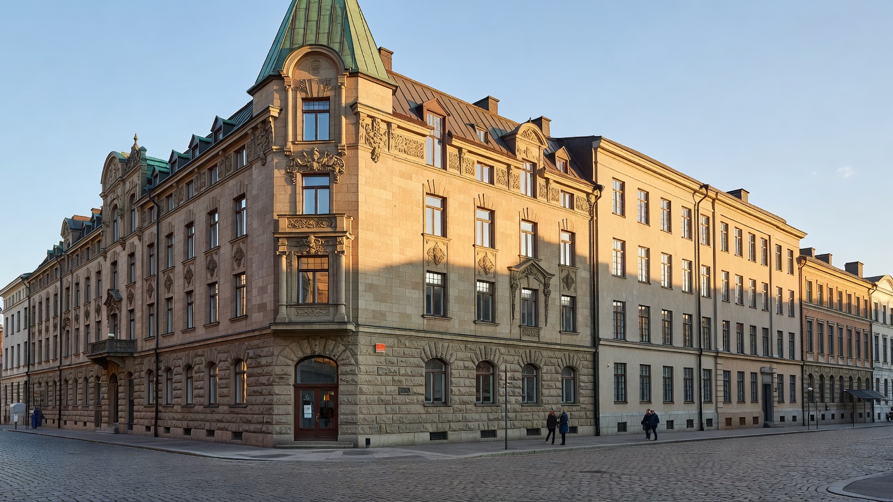 Radisson Blu Plaza Hotel Helsinki historic facade near Casino Helsinki
